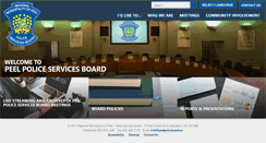 Desktop Screenshot of peelpoliceboard.ca